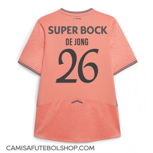 Camisa de time de futebol Porto Luuk de Jong #26 Replicas 2º Equipamento 2025-26 Manga Curta Camisa de time de futebol Porto Luuk de Jong #26 Replicas 2º Equipamento 2025-26 Manga Curta